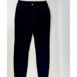 CURVE Appeal Straight Leg Jeans 6/28 Dark Blue Cotton/Poly/Spandex